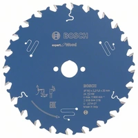 Bosch Accessories Expert for Wood 2608644016 Kreissägeblatt 160 x 20 x 1.6mm Zähneanzahl: 24 1St. Bosch Accessories Expert for Wood 2608644016 Kreissägeblatt 160 x 20 x 1.6mm Zähneanzahl: 24 1St.