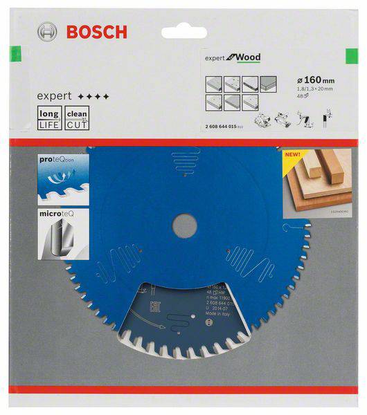 Bosch Accessories Expert for Wood 2608644015 Kreissägeblatt 160 x 20 x 1.3 mm Zähneanzahl: 48 1 St.