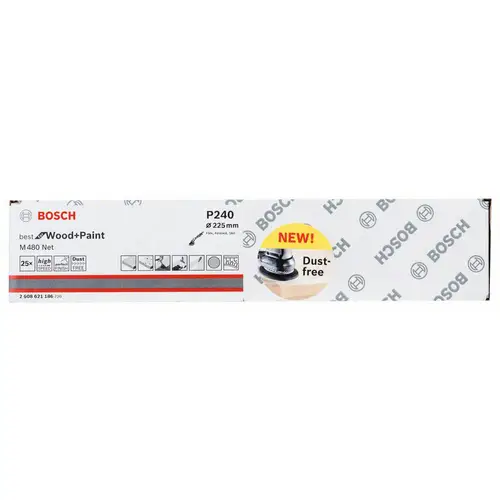 Bosch Accessories 2608621186 Schleifpapier für Deckenschleifer Körnung num 240 (Ø) 225mm 25St. Bosch Accessories 2608621186 Schleifpapier für Deckenschleifer Körnung num 240 (Ø) 225mm 25St.