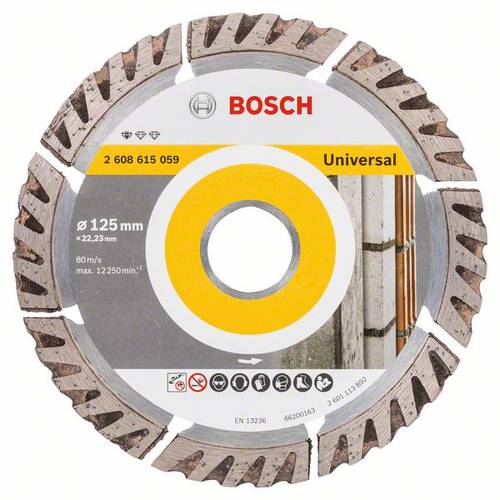 Bosch Accessories 2608615059 Standard for Universal Speed Diamanttrennscheibe Durchmesser 125mm 1St.