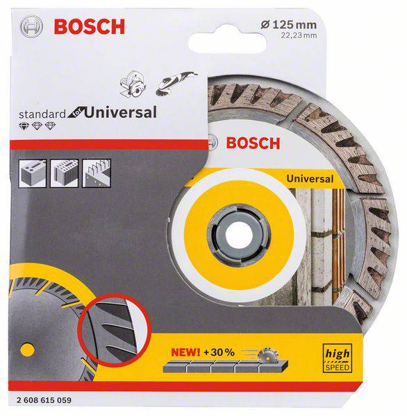Bosch Accessories 2608615059 Standard for Universal Speed Diamanttrennscheibe Durchmesser 125 mm Bohrungs-Ø 22.23 mm 1 St.