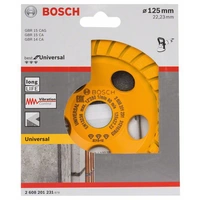 Bosch Accessories 2608201231 Diamanttopfscheibe Best for Universal Turbo, 125 x 22,23 x 5 mm, gelb Best for Universal 125mm 1St. Bosch Accessories 2608201231 Diamanttopfscheibe Best for Universal Turbo, 125 x 22,23 x 5 mm, gelb Best for Universal 125mm 1St.