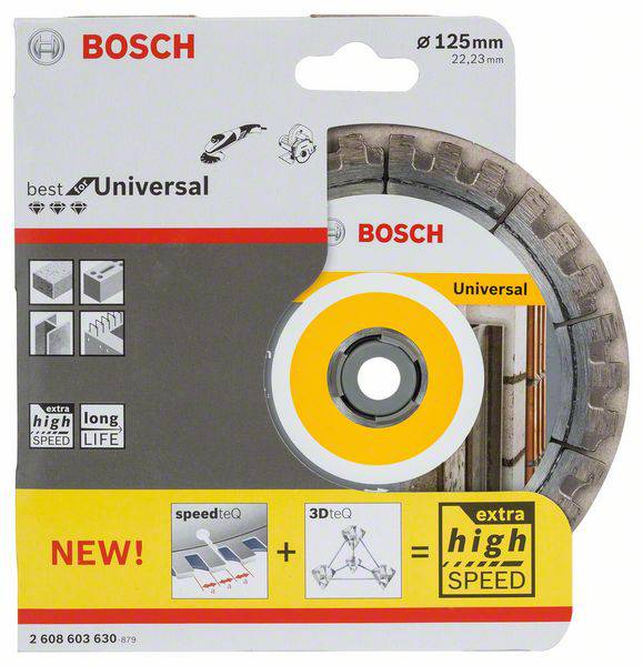 Bosch Accessories 2608603630 Best for Universal Diamanttrennscheibe Durchmesser 125 mm Bohrungs-Ø 22.23 mm 1 St.