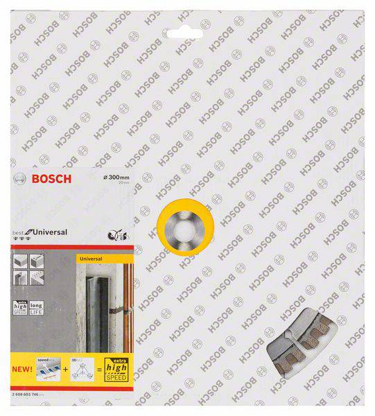 Bosch Accessories 2608603746 Best for Universal Diamanttrennscheibe Durchmesser 300 mm Bohrungs-Ø 20 mm 1 St.