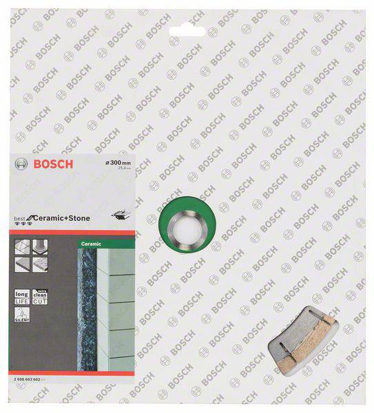 Bosch Accessories 2608603602 Best for Ceramic+Stone Diamanttrennscheibe Durchmesser 300mm Bohrungs-Ø 25.40mm 1St.