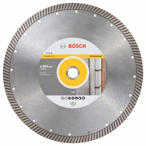 Bosch Accessories 2608603813 Best for Universal Turbo Diamanttrennscheibe Durchmesser 350mm 1St.