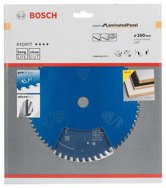 Bosch Accessories Expert for Laminated Panel 2608644127 Hartmetall Kreissägeblatt 160 x 20 x 1.6mm Zähneanzahl: 48 1St.