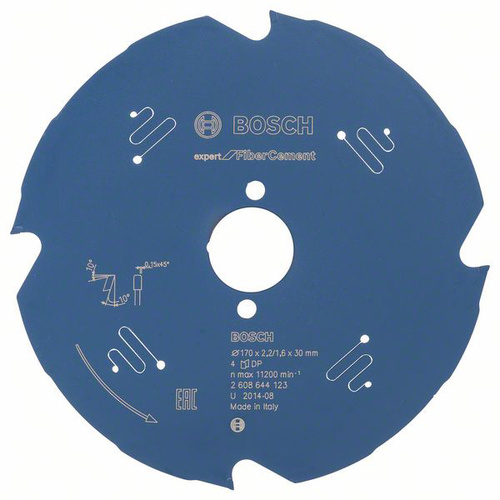 Bosch Accessories Expert for Fiber Cement 2608644123 Kreissägeblatt 170 x 30 x 1.6mm Zähneanzahl: 4 1St.