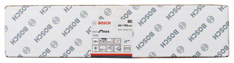 Bosch Accessories Best for Inox 2608608Z43 Schleifband Körnung (num) 80 (L x B) 760mm x 40mm 10St.