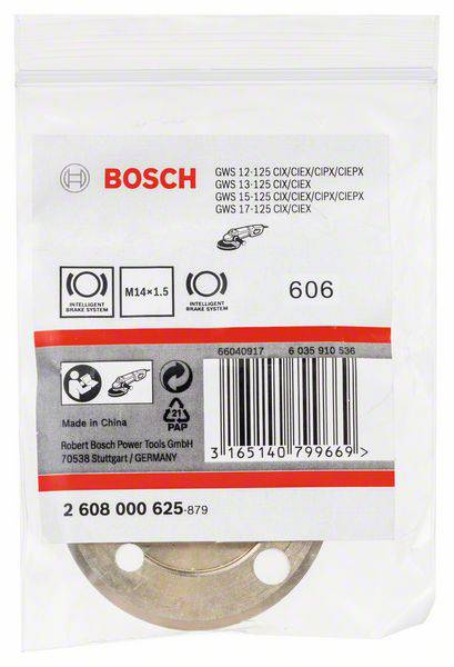 Bosch Accessories Spannmutter für Winkelschleifer, M 14 x 1,5 mm, Feingewinde 2608000625
