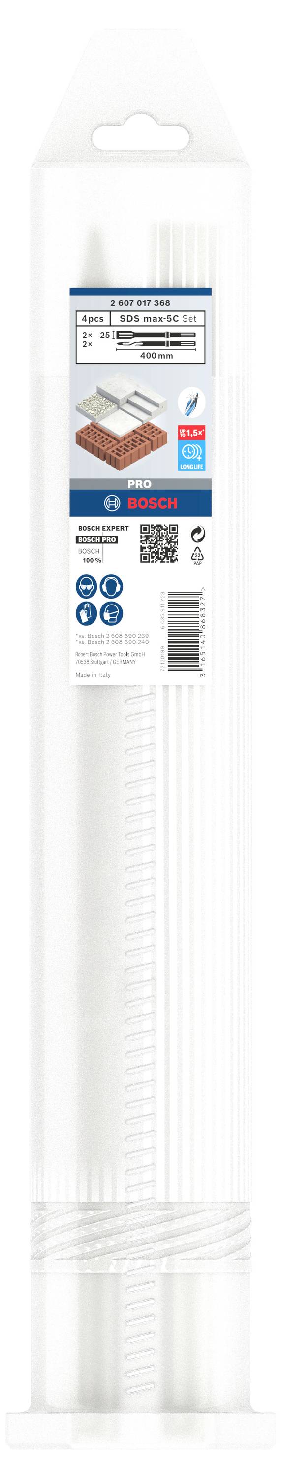 Bosch Accessories 2607017368 Meißel-Set 4teilig 1 Set