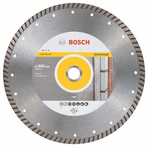 Bosch Accessories 2608603822 Standard for Universal Turbo Diamanttrennscheibe Durchmesser 300mm 1St.