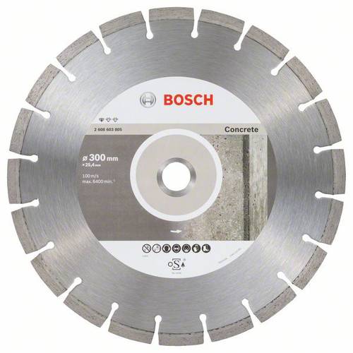 Bosch Accessories 2608603805 Standard for Concrete Diamanttrennscheibe Durchmesser 300mm 1St.