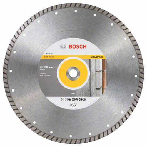 Bosch Accessories 2608603780 Standard for Universal Turbo Diamanttrennscheibe Durchmesser 350mm 1St.