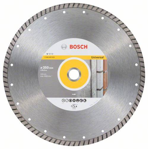 Bosch Accessories 2608603823 Standard for Universal Turbo Diamanttrennscheibe Durchmesser 350mm 1St.