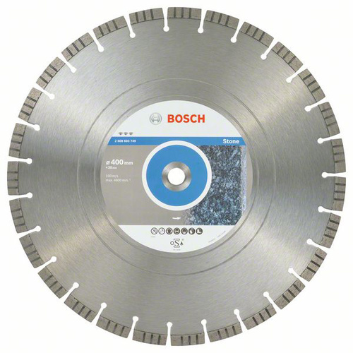 Bosch Accessories 2608603749 Best for Stone Diamanttrennscheibe Durchmesser 400mm Bohrungs-Ø 20mm 1St.