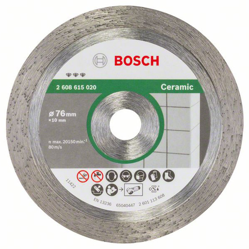 Bosch Accessories 2608615020 Best for Ceramic Diamanttrennscheibe Durchmesser 76mm 1St.