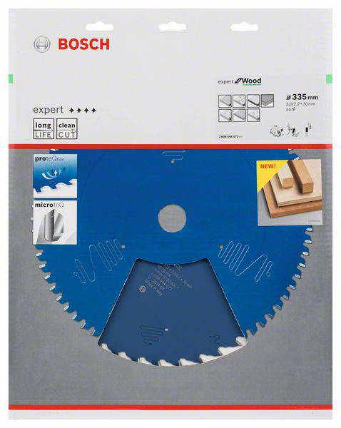 Bosch Accessories Expert for Wood 2608644072 Kreissägeblatt 335 x 30 x 2.2mm Zähneanzahl: 40 1St.