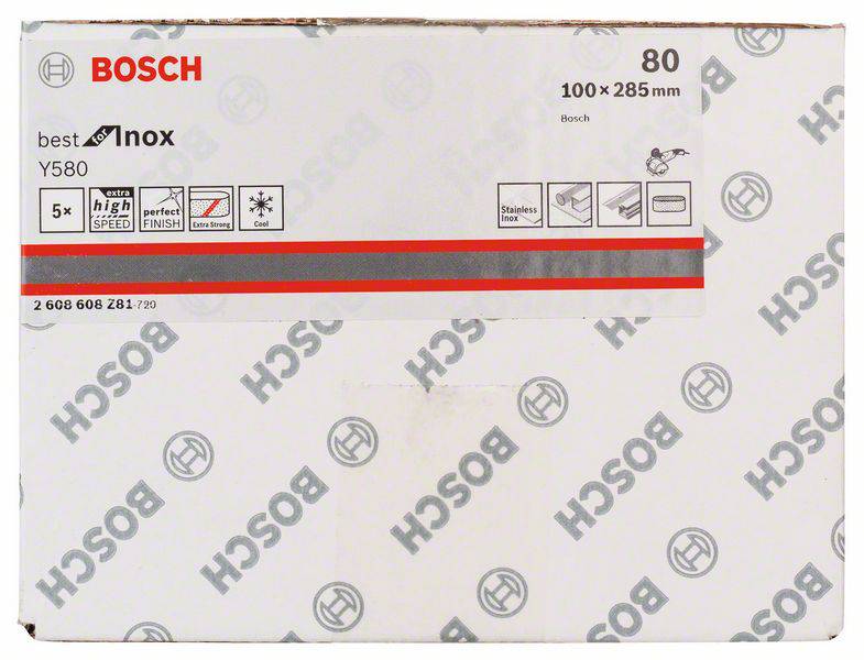Bosch Accessories Best for Inox 2608608Z81 Schleifhülse Körnung (num) 80 (Ø) 90mm 5St.