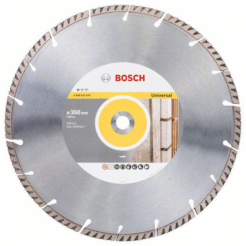 Bosch Accessories 2608615070 Standard for Universal Diamanttrennscheibe Durchmesser 350mm Bohrungs-Ø 20mm 1St.