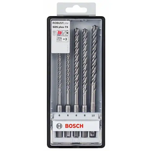 Bosch Accessories SDS-plus-7X 2608576200 Hammerbohrer-Set 5teilig 1 Set Bosch Accessories SDS-plus-7X 2608576200 Hammerbohrer-Set 5teilig 1 Set