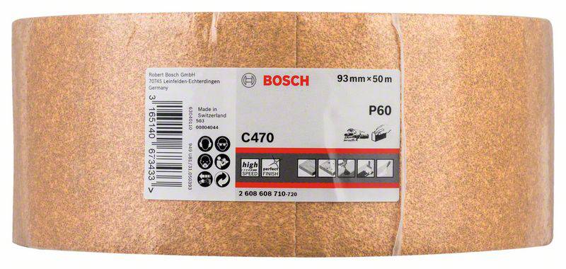 Bosch Accessories 2608608710 Schleifpapierrolle Körnung num 60 (L x B) 50m x 93mm 50m