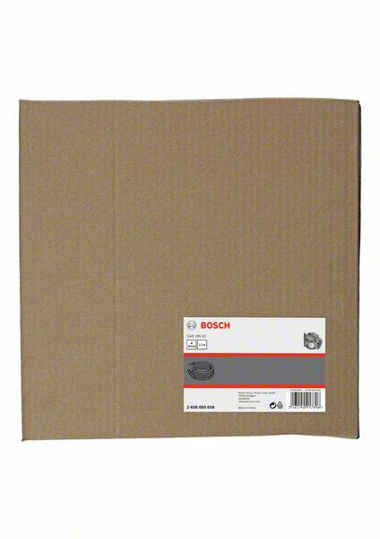 Kartonverpackung eines Bosch-Produkts mit Etikett, das Produktinformationen und Markenzeichen zeigt.