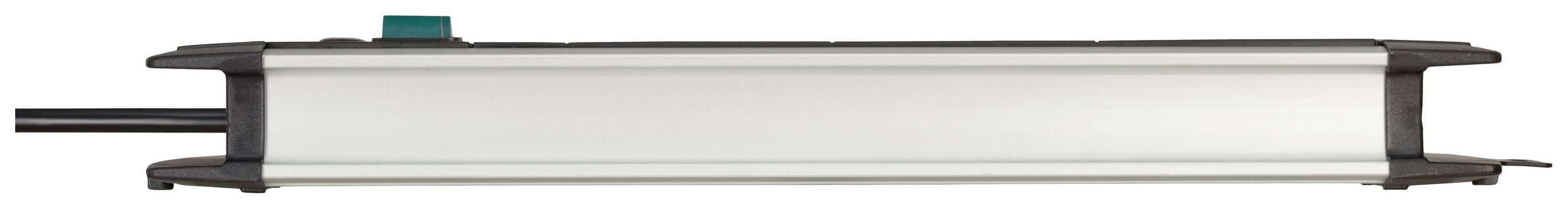 Brennenstuhl 1391000912 Steckdosenleiste mit Schalter 12fach Schwarz, Silber Schutzkontakt 1St.