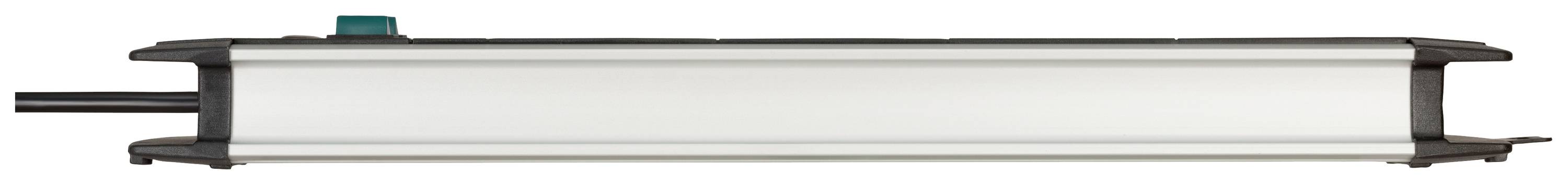 Brennenstuhl 1391000916 Steckdosenleiste mit Schalter Schwarz, Silber Schutzkontakt 1St.