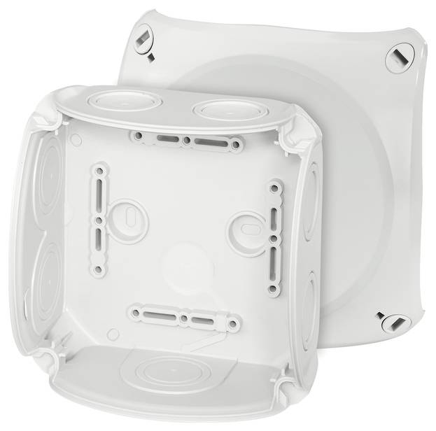 Hensel 62000005 Abzweigkasten (B x H) 130 mm x 130 mm Lichtgrau (RAL 7035) IP66 1 St.