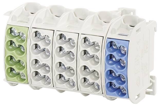 Hensel 2600137 Hauptleitungsabzweigklemme 3-farbig 5polig Leiter-Typ = L, N, PE