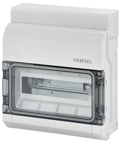 Hensel 6100000 KV 9112 Kleinverteiler Aufputz Anzahl Teilungen = 12 Anzahl Reihen = 1 Inhalt 1 St.