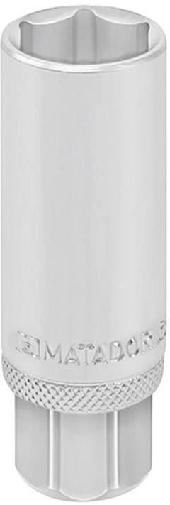 Matador Schraubwerkzeuge 40810208 Außen-Doppelsechskant Zündkerzeneinsatz 20.8mm 1/2" (12.5 mm)