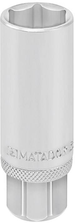 Matador Schraubwerkzeuge 40810180 Außen-Doppelsechskant Zündkerzeneinsatz 18mm 1/2" (12.5 mm)