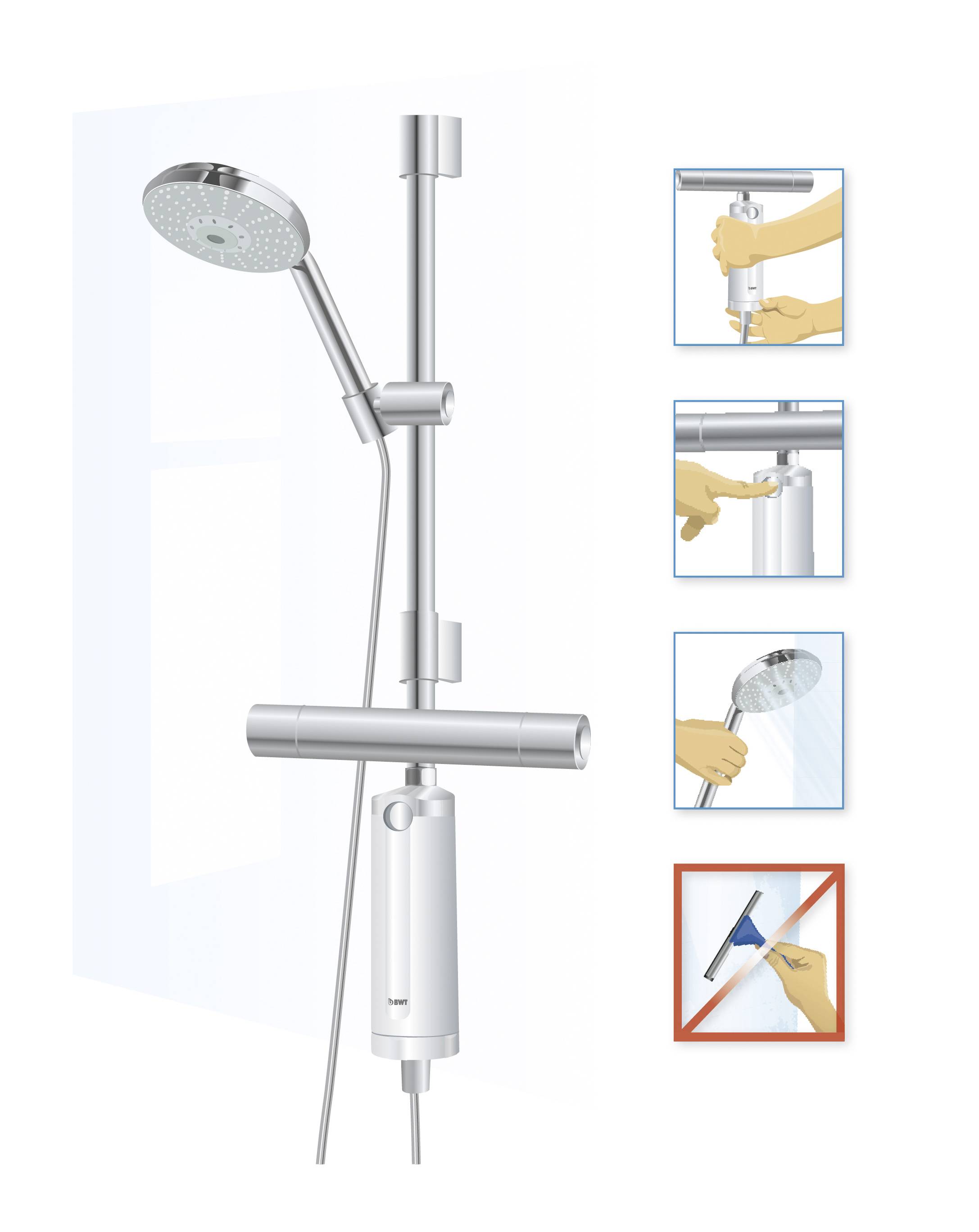 BWT Quick & Clean 812916 Wasserfilter Weiß