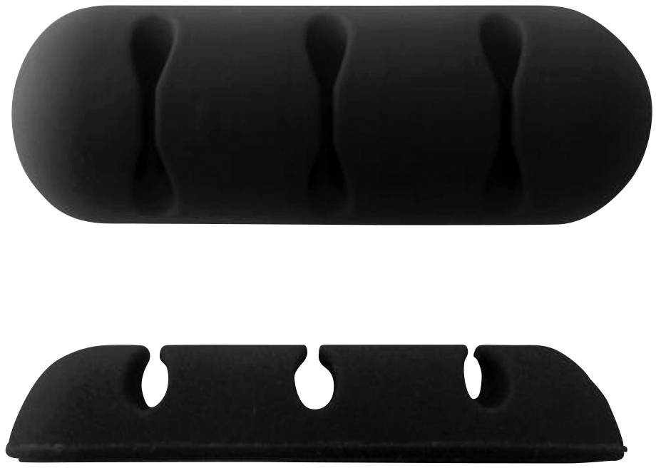TRU COMPONENTS Kabelhalter selbstklebend TC-6646568 Bündel-Ø-Bereich 6mm (max) Transparent