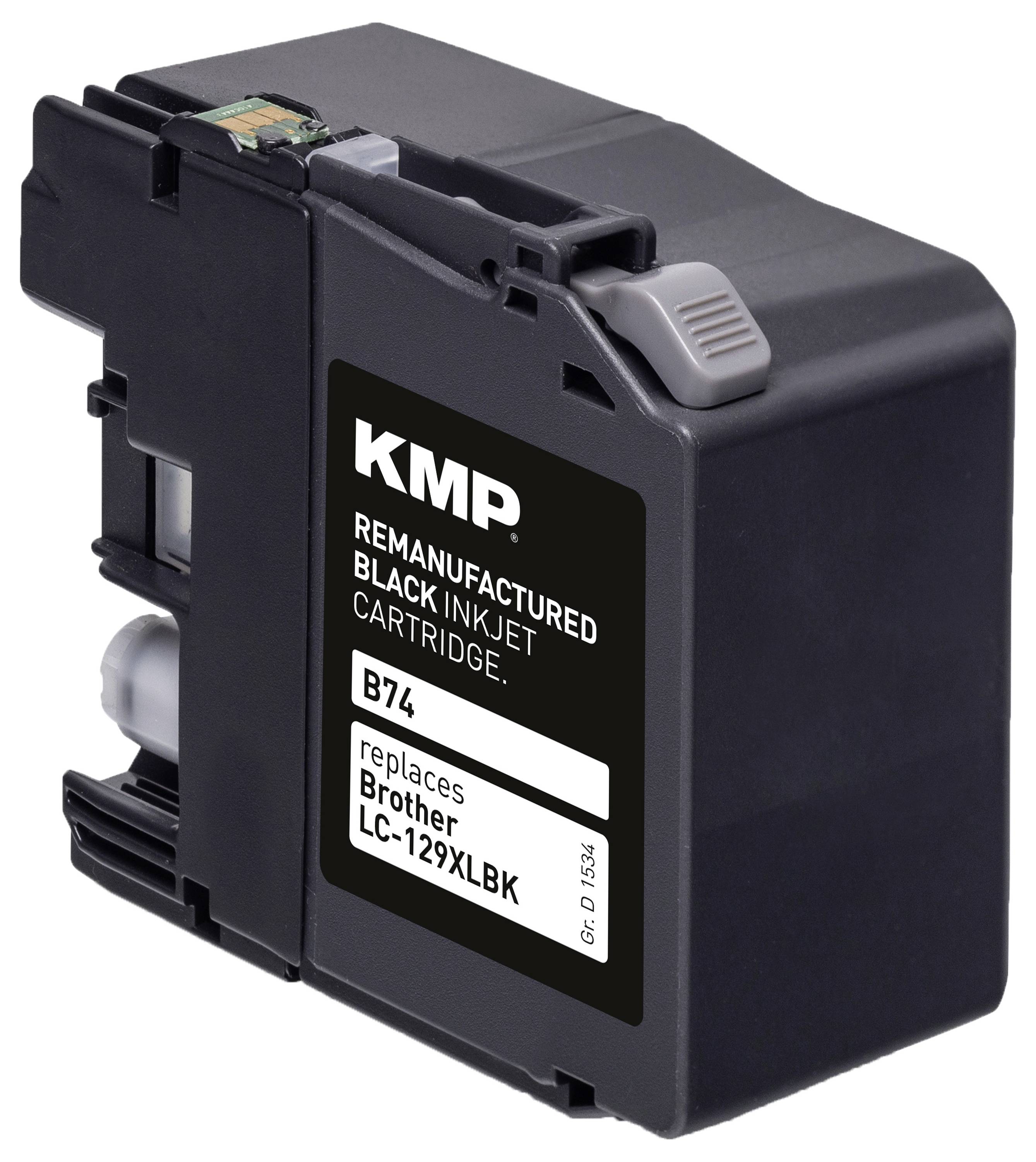 KMP Druckerpatrone ersetzt Brother LC-129XLBK Kompatibel Schwarz B74 1534,4001