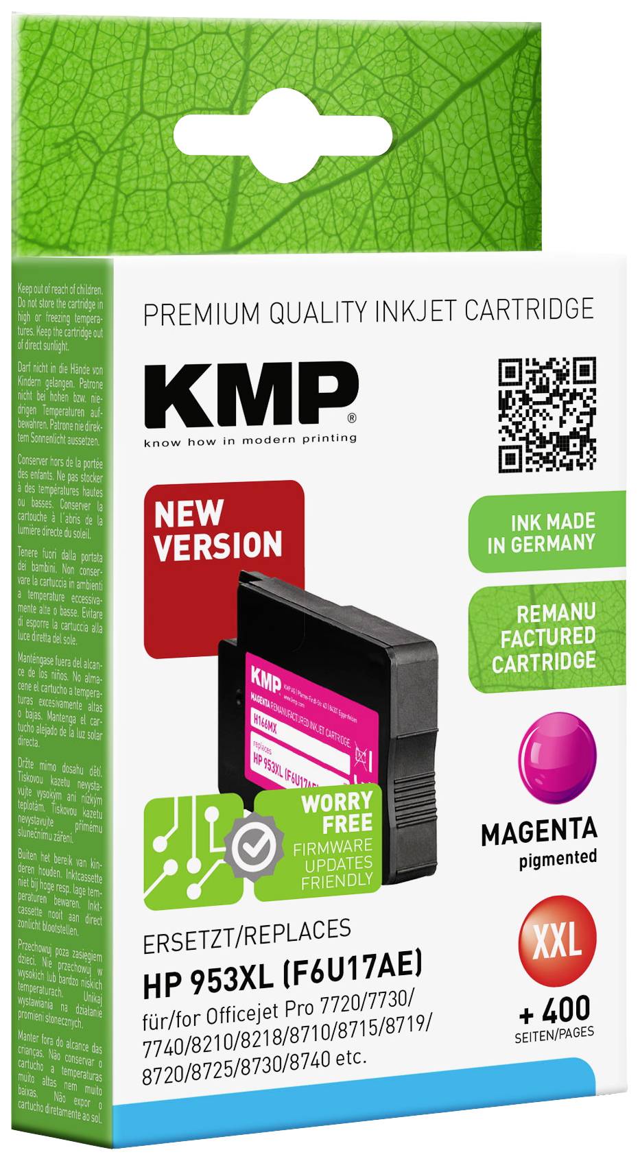 KMP Druckerpatrone ersetzt HP 953XL Kompatibel Magenta H166MX 1748,4006