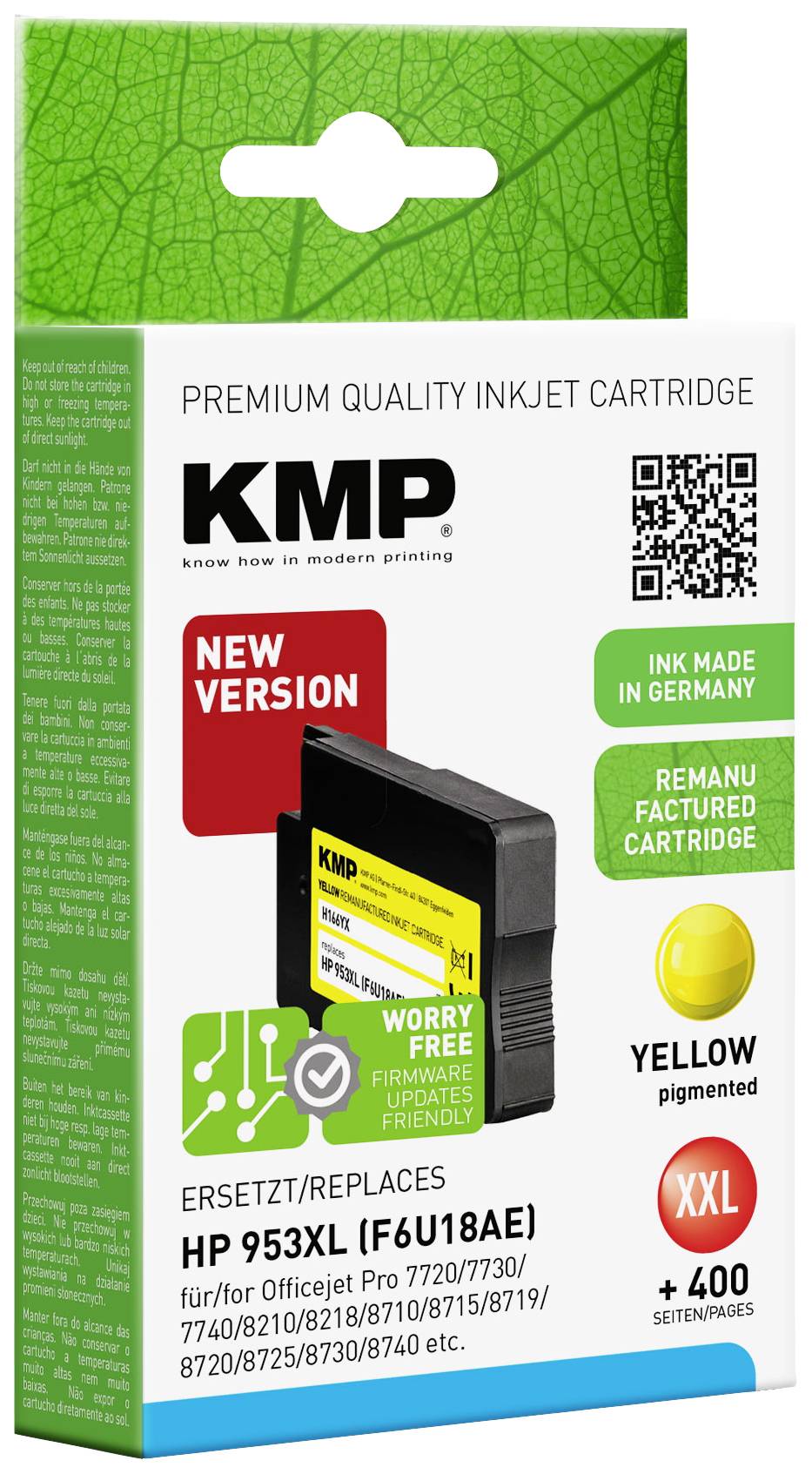 KMP Druckerpatrone ersetzt HP 953XL Kompatibel Gelb H166YX 1748,4009