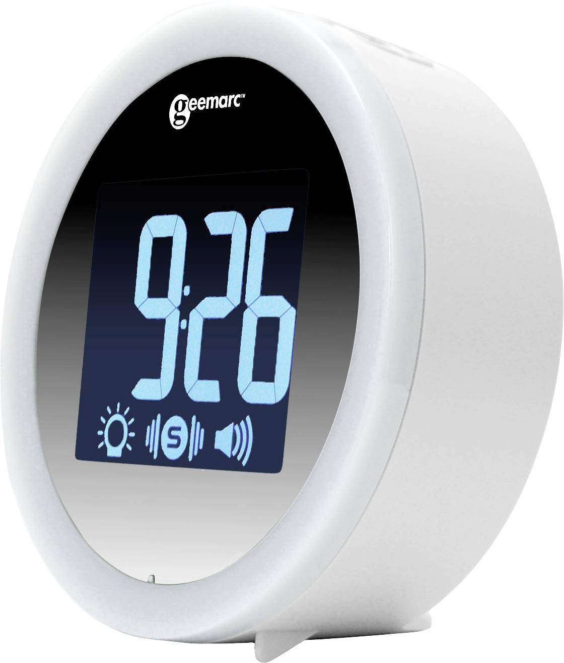 Geemarc JWNS-Star_WH_VDE Quarz Wecker Weiß Extra lauter Weckton