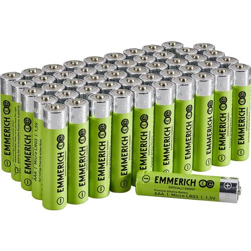 Emmerich Industrial LR03 AAA battery Alkali-manganese 1300 mAh 50 pc(s)