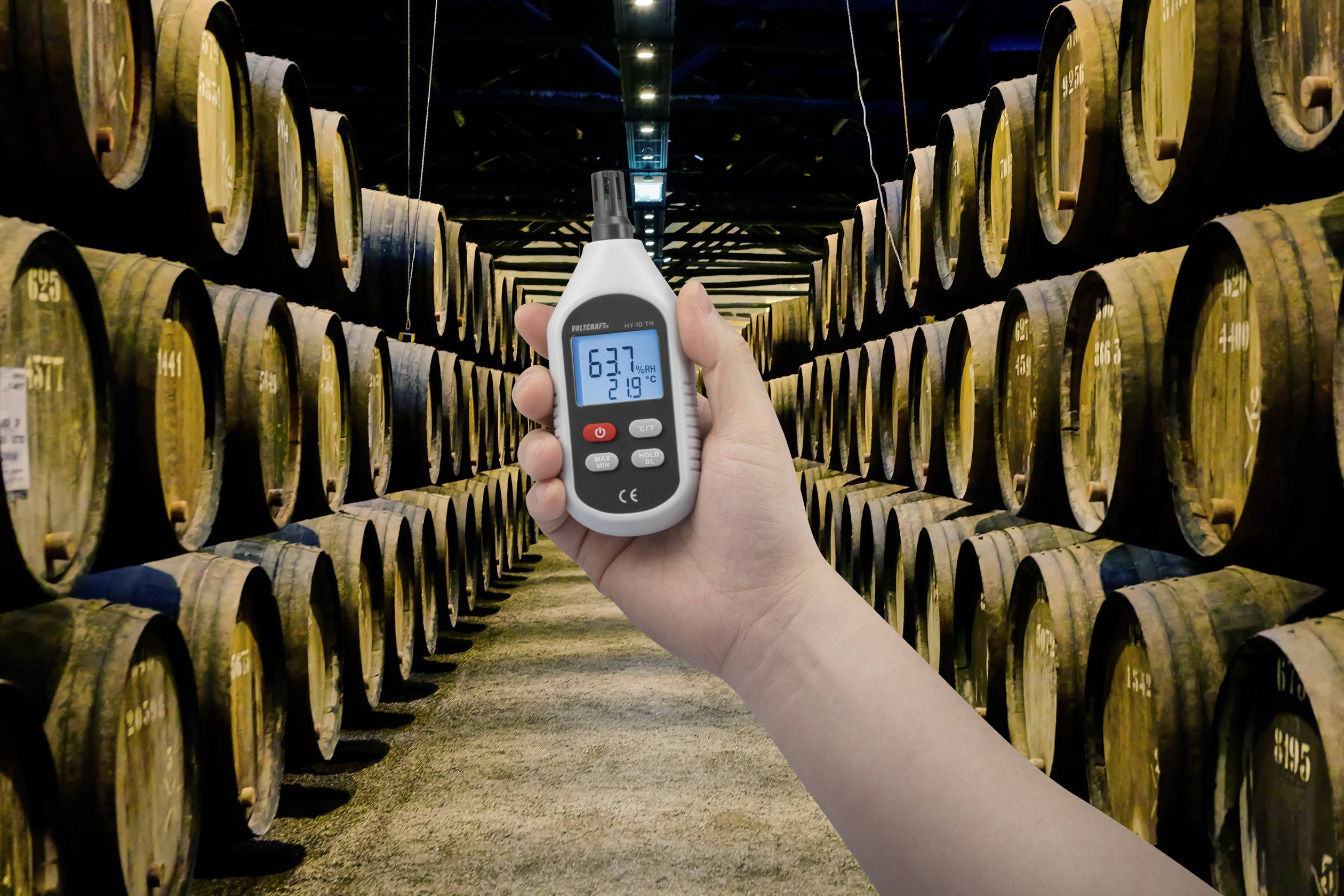 VOLTCRAFT HY-10 TH Luftfeuchtemessgerät (Hygrometer) 0% rF 100% rF