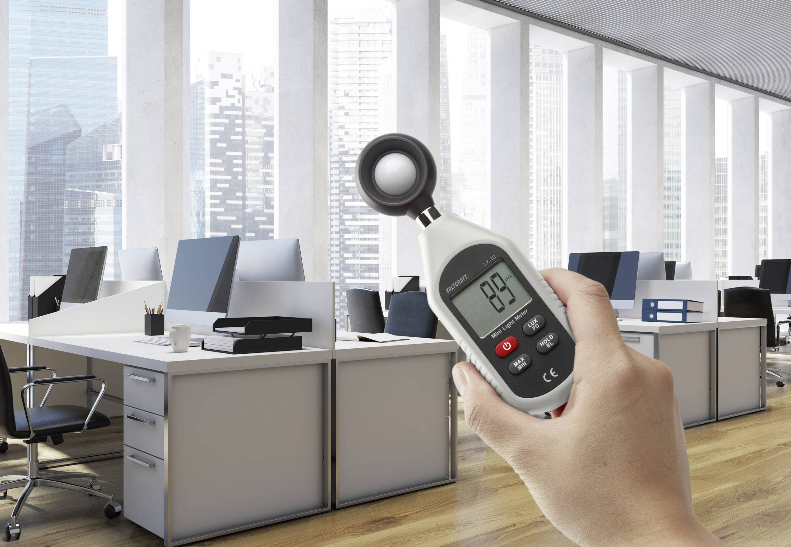 VOLTCRAFT VC-8314265-ISO LX-10 Luxmeter kalibriert (ISO) 0 - 199900 lx