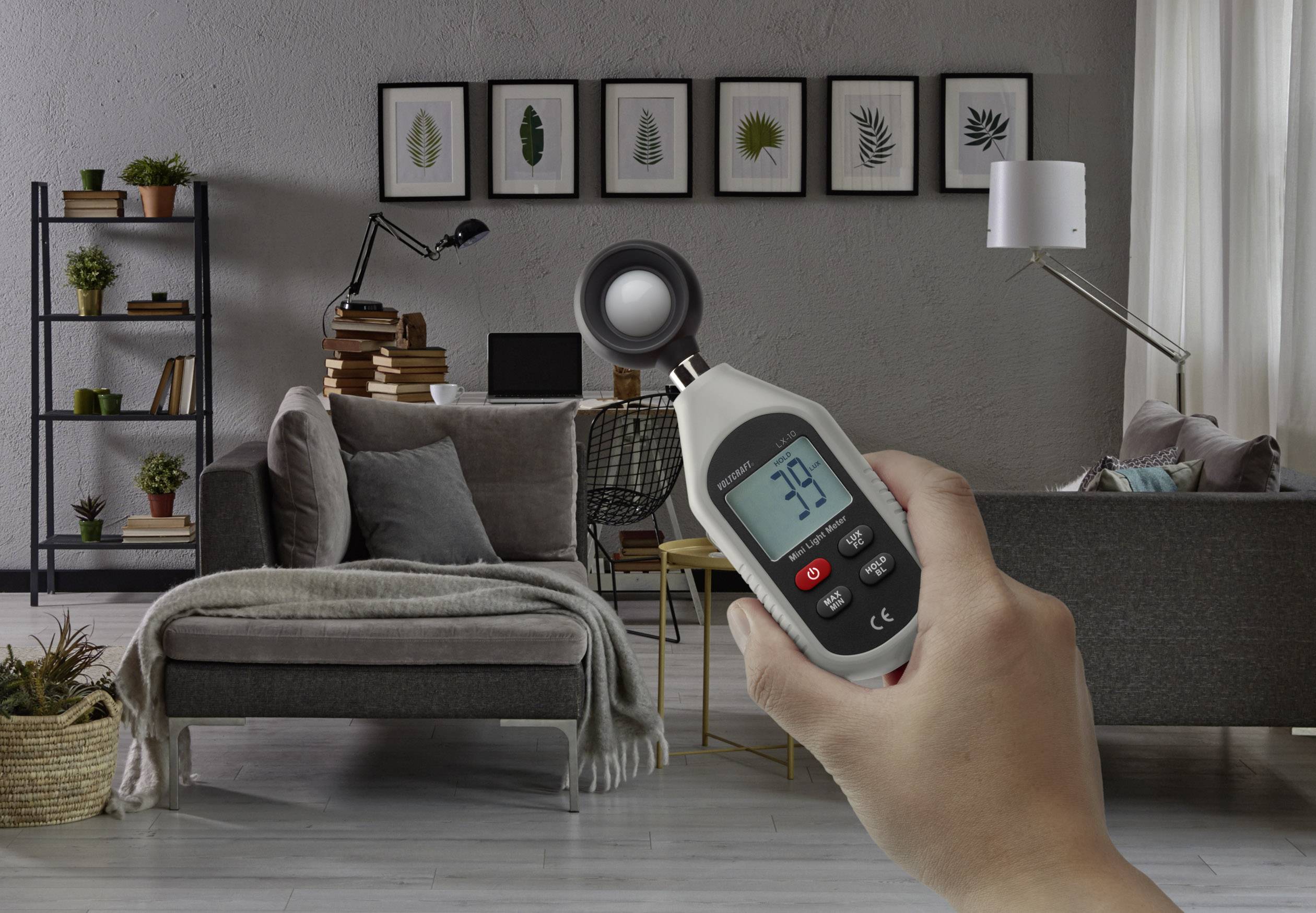 VOLTCRAFT VC-8314265-ISO LX-10 Luxmeter kalibriert (ISO) 0 - 199900 lx