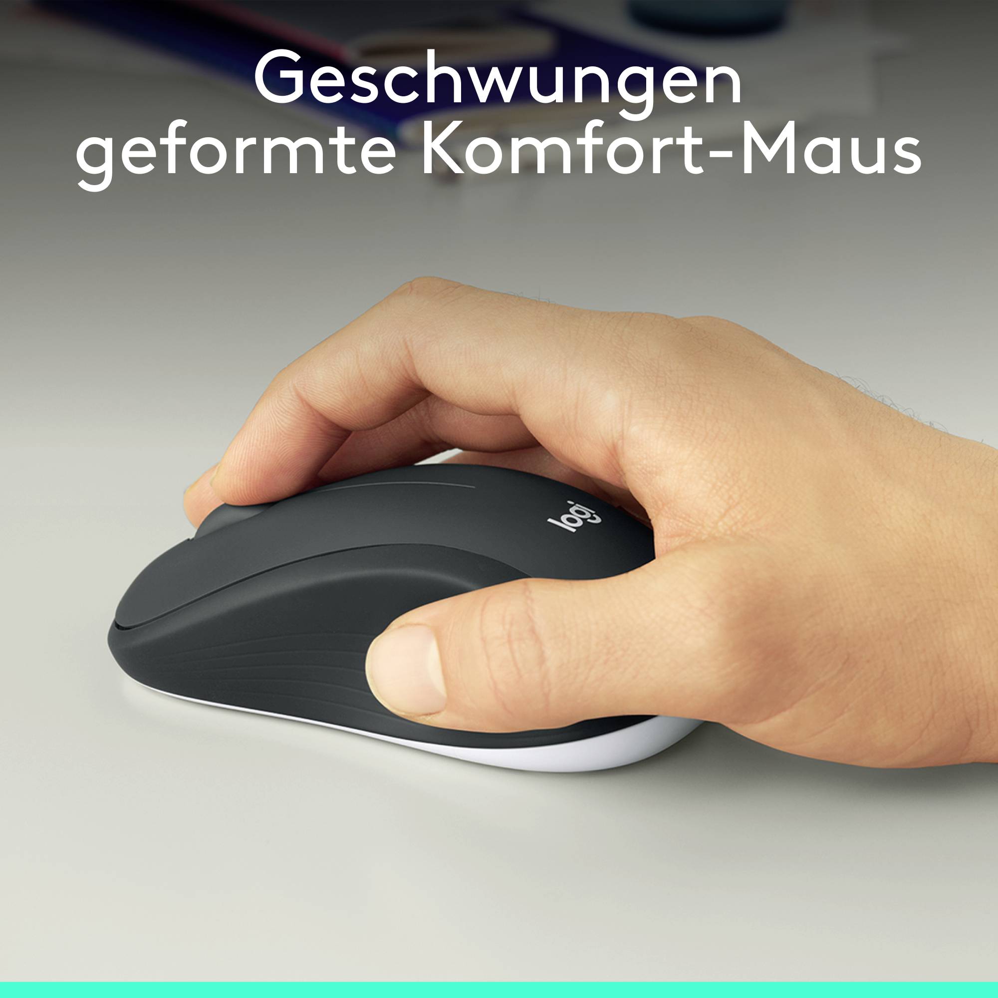 Logitech MK540 Advanced Funk Tastatur, Maus-Set Handballenauflage Deutsch, QWERTZ Schwarz