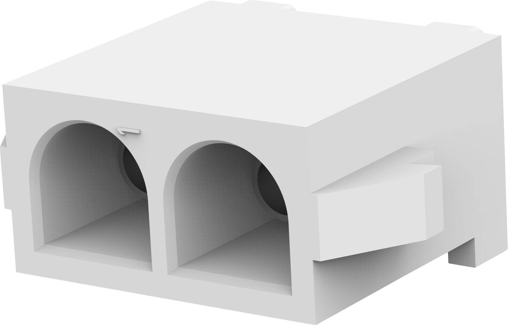 TE Connectivity Buchsengehäuse-Platine MATE-N-LOK Polzahl Gesamt 2 Rastermaß: 6.35mm 643412-1