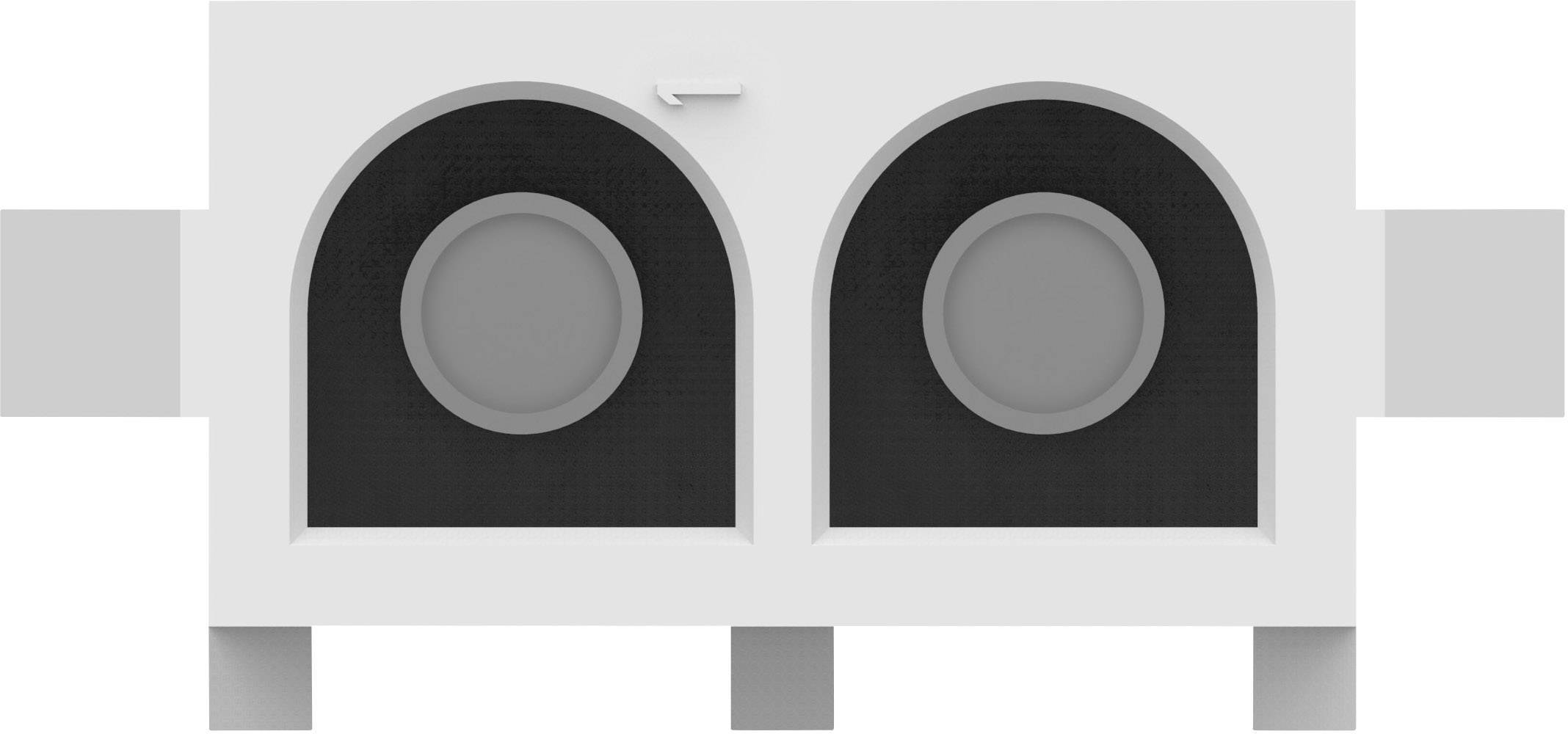 TE Connectivity Buchsengehäuse-Platine MATE-N-LOK Polzahl Gesamt 2 Rastermaß: 6.35mm 643412-1