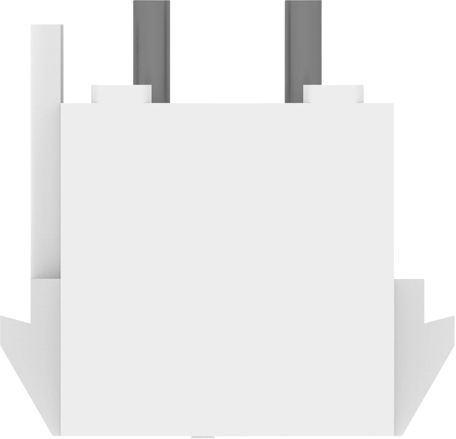 TE Connectivity Buchsengehäuse-Platine MATE-N-LOK Polzahl Gesamt 2 Rastermaß: 6.35mm 643412-1