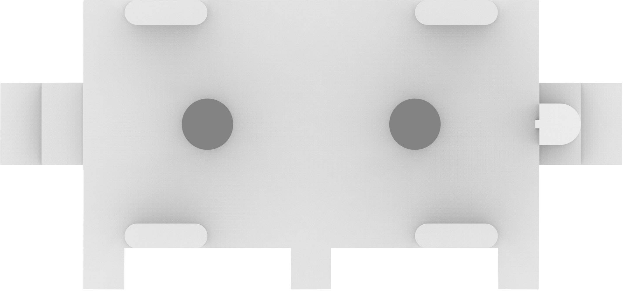 TE Connectivity Buchsengehäuse-Platine MATE-N-LOK Polzahl Gesamt 2 Rastermaß: 6.35mm 643412-1