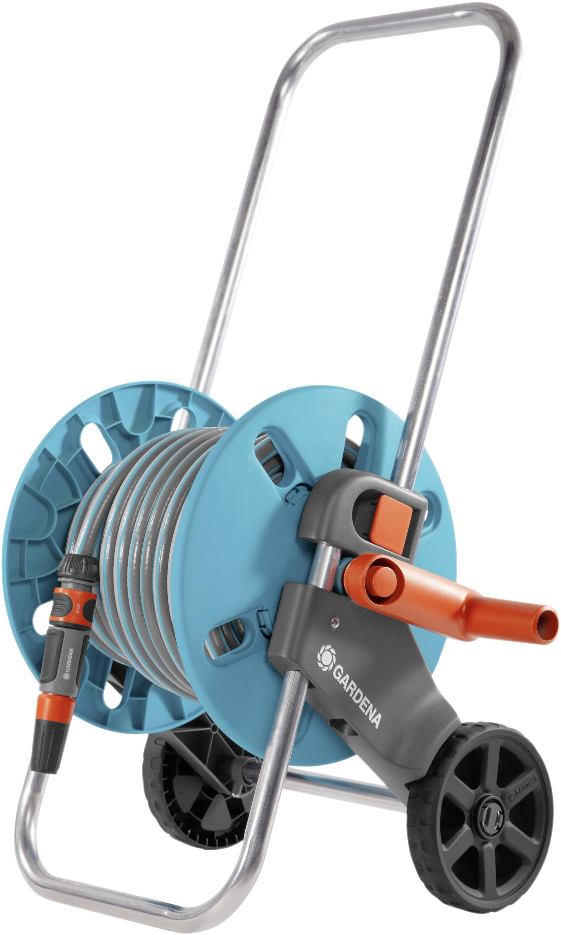 GARDENA 18502-20 CleverRoll S Set Schlauchwagen 13 mm 20 m 1/2 Zoll 1 St. Grau, Türkis, Orange
